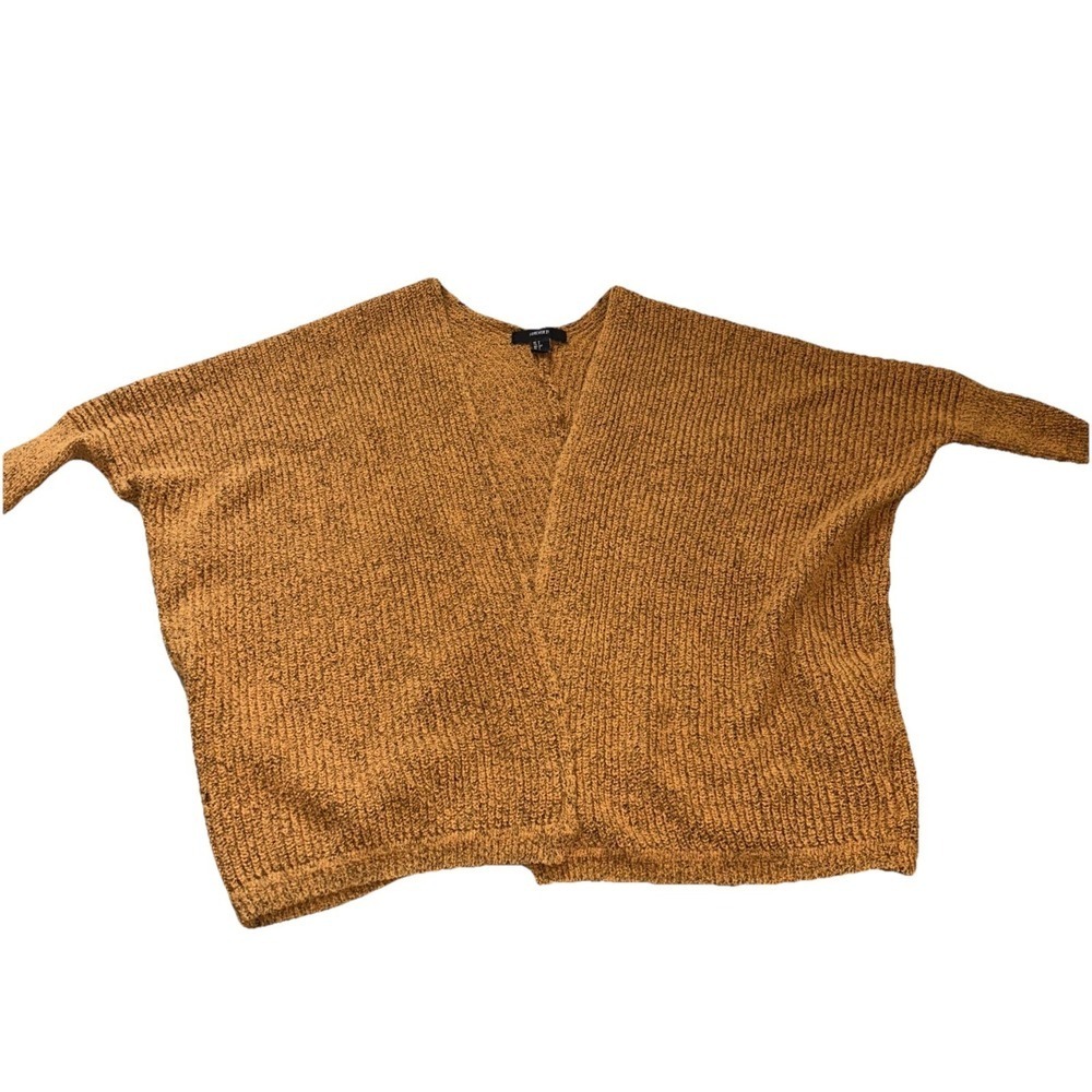 Forever 21 + Women's Mustard Black Open‎ Cardigan Sz Small